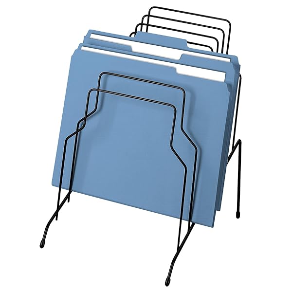 Fellowes Fellowes Wire Step File Organizer 8 Tier Black (72614) - Maximize Desk Space & Organize Files Efficiently - View 2 of 5