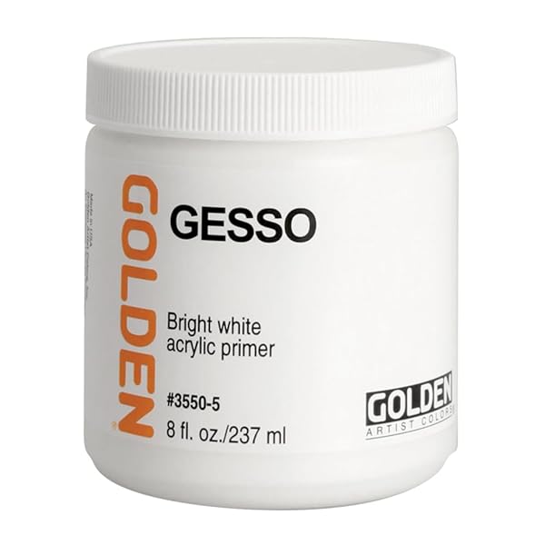 Buy Golden Acrylic Gesso 8 oz Jar - Premium Quality for Artists & Crafters