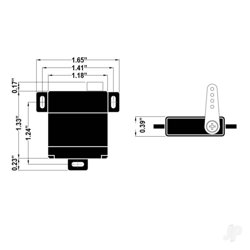 Hitec RCD Hi-Tec HS-125MG 32125 Servo by Hitec Multiplex Japan High Performance Precision Control - View 5 of 5