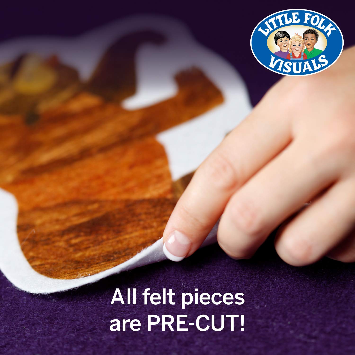 Little Folk Visuals Little Folk Visuals Fruits and Nuts Precut Flannel Felt Board Figures 18 Pieces Set for Creative Play and Learning - View 4 of 5