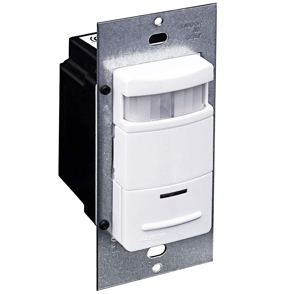 Leviton Leviton ODS10-IDW Decora Wall Switch Occupancy Sensor - 120/277V, White | Energy-Efficient Solution