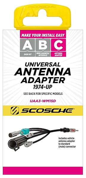 Scosche SCOSCHE UAA3 Multi-Vehicle Antenna Adapter: Universal Fit & Easy Installation - View 7 of 11