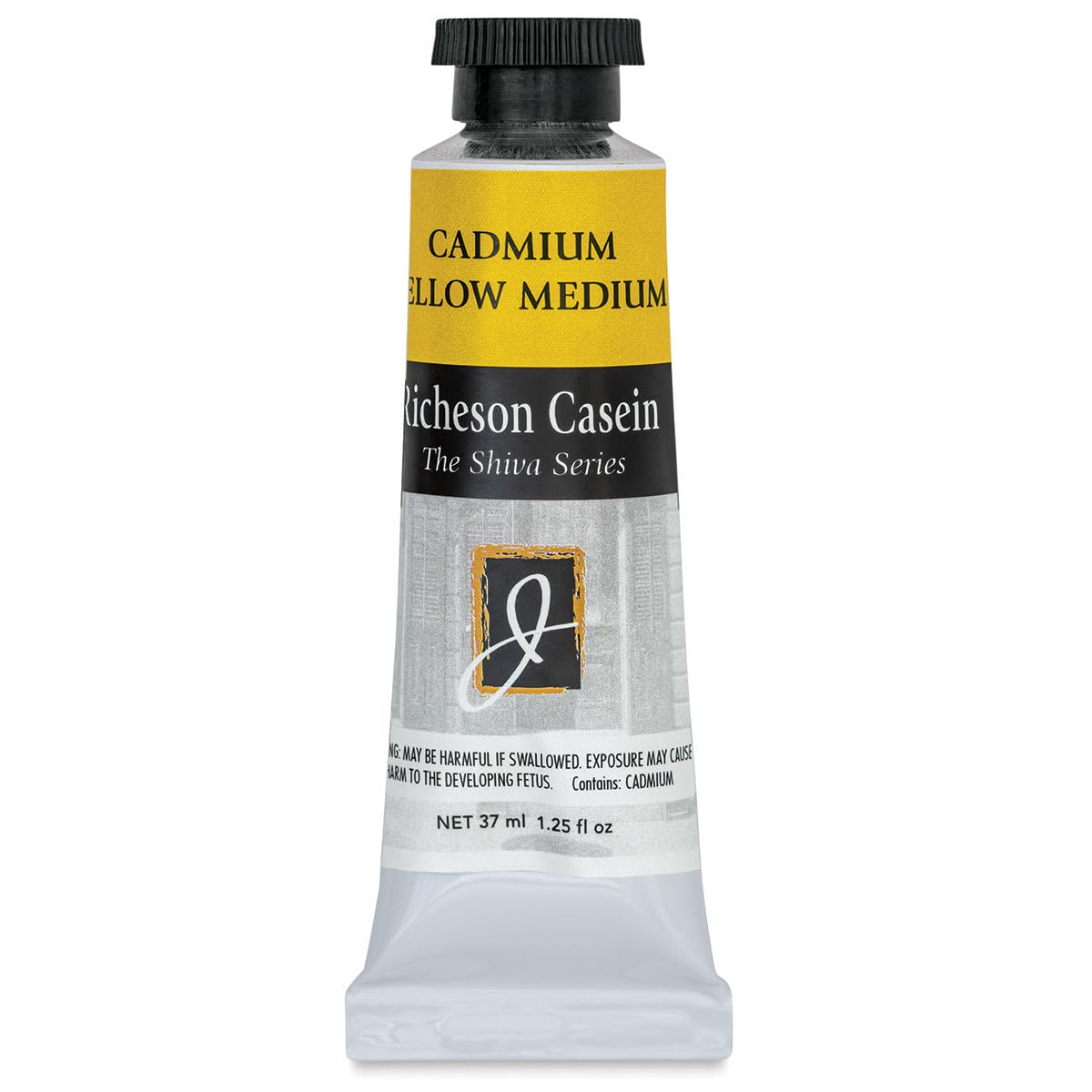 Jack Richeson Jack Richeson Artist Casein Colors Cadmium Yellow Medium 37 Milliliter for Vibrant Painting and Art Projects