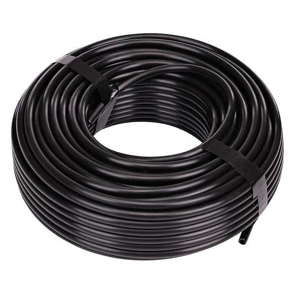 Raindrip Raindrip 016010T 1/4 in Drip Irrigation Supply Tubing 100 ft Black Polyethylene for Efficient Drip Systems and Parts