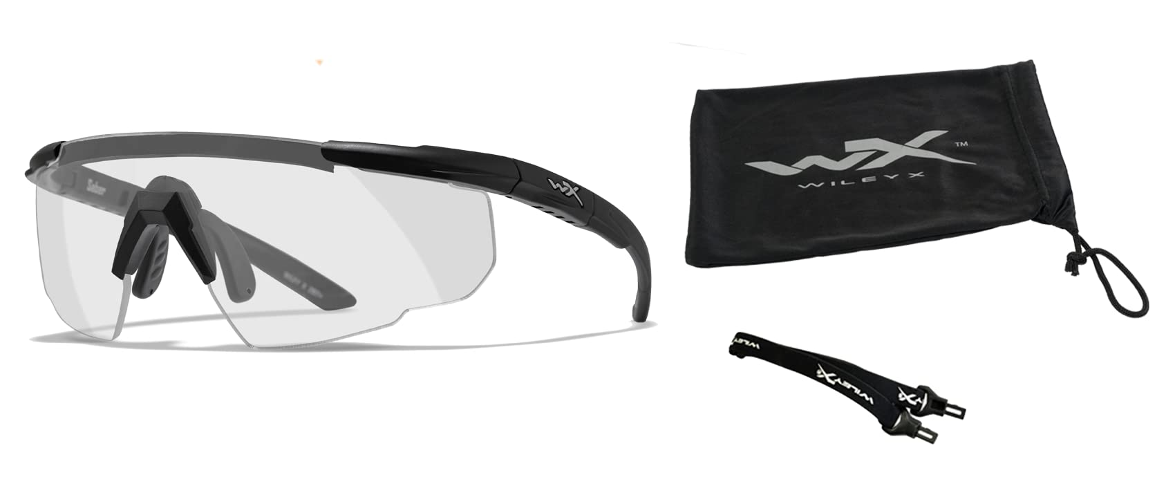 Wiley X Buy Wiley X Saber Advanced Shooting Glasses - ANSI Z87.1+ Safety Sunglasses for Ultimate UV Protection in Hunting & Shooting