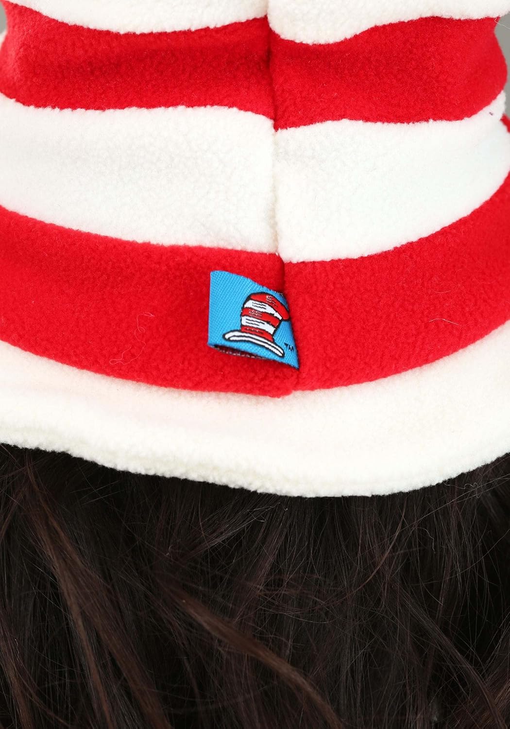 elope Elope Dr Seuss Cat in The Hat Costume Hat for Toddlers Standard Red White - View 3 of 6