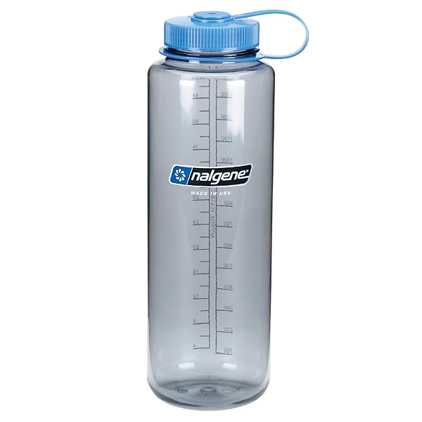 Nalgene Buy Nalgene HDPE Wide Mouth Water Bottle 48 oz in Gray - Durable, BPA-Free & Perfect for Hydration