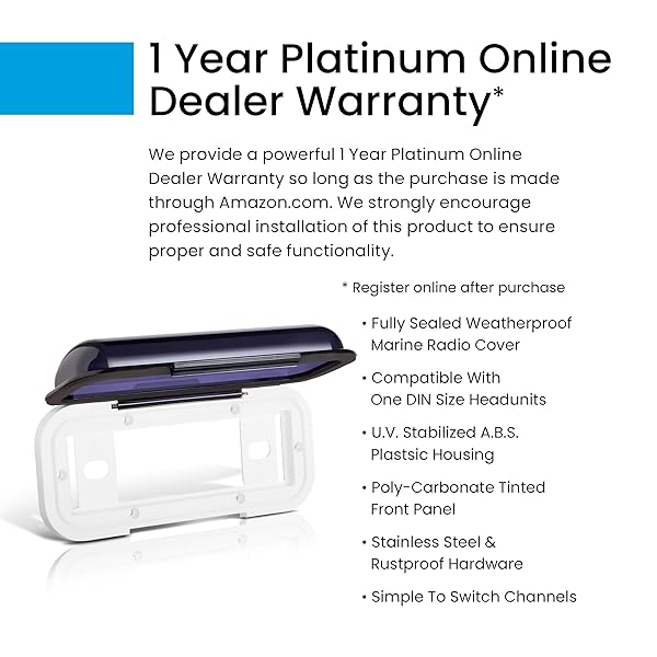 BOSS Audio Systems Protect Your BOSS Audio Systems MRC5: Best Marine Waterproof Radio Cover - View 5 of 8