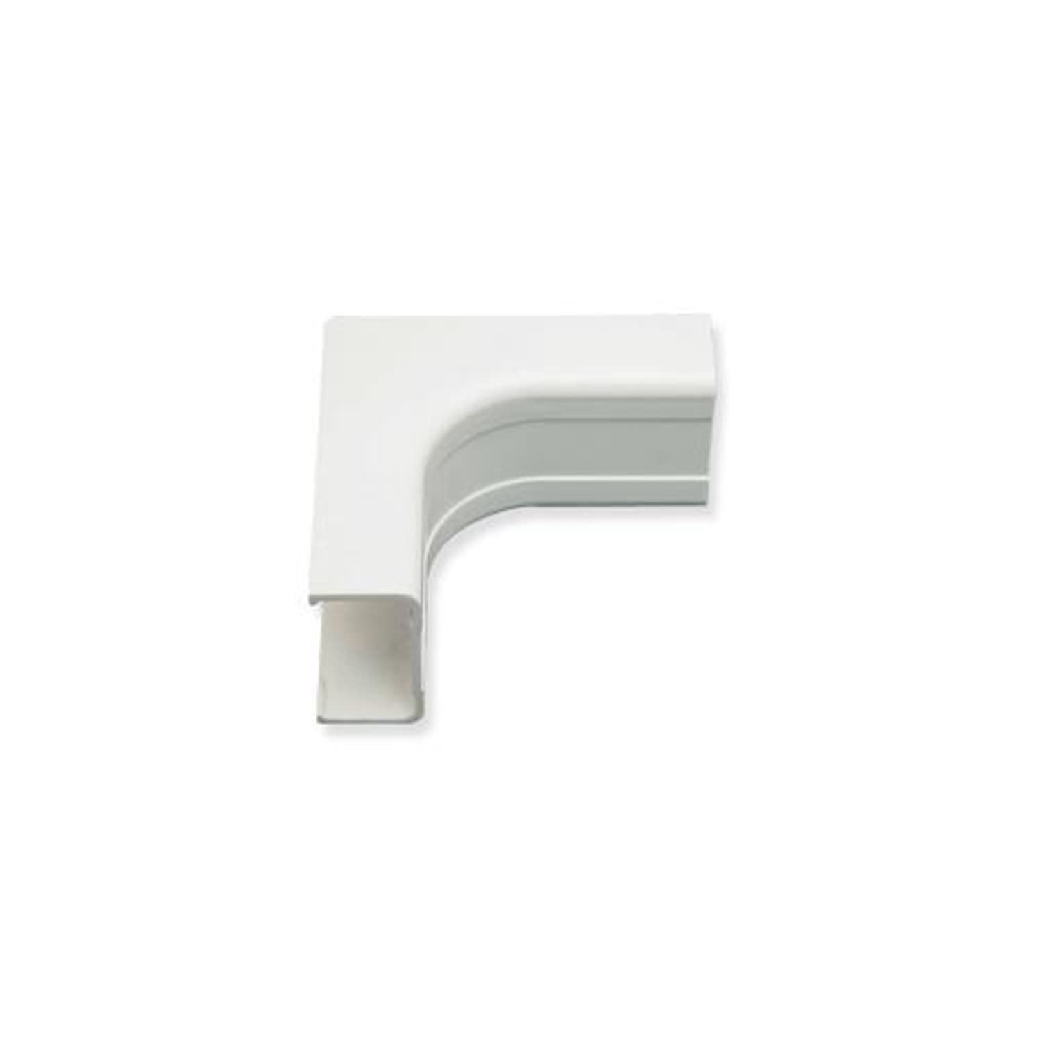 ICC "ICC Raceway Inside Corner & Cable Management Fitting - 3/4" Cord Cover, Pack of 10, White for Wall & Floor Organization"