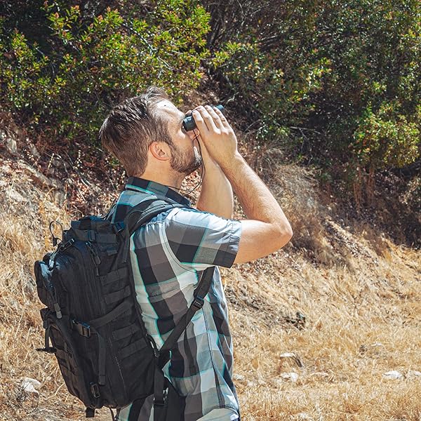 BARSKA BARSKA Lucid View 10x25 Compact Binoculars with Blue Lens - Lightweight & Portable for Outdoor Adventures - View 7 of 9