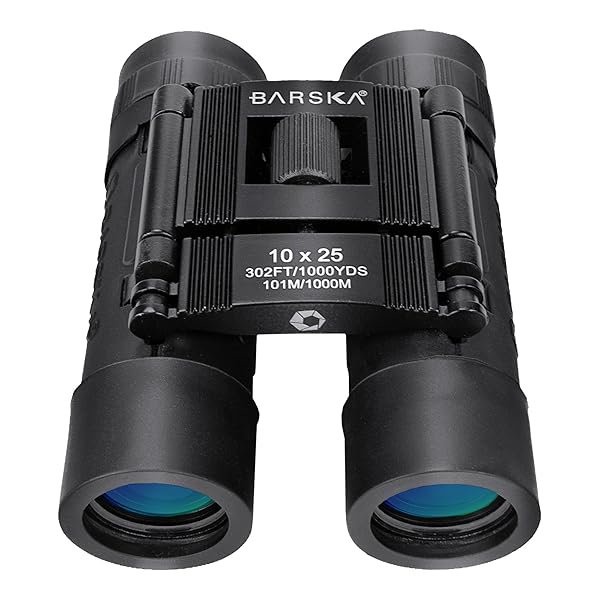 BARSKA BARSKA Lucid View 10x25 Compact Binoculars with Blue Lens - Lightweight & Portable for Outdoor Adventures - View 9 of 9