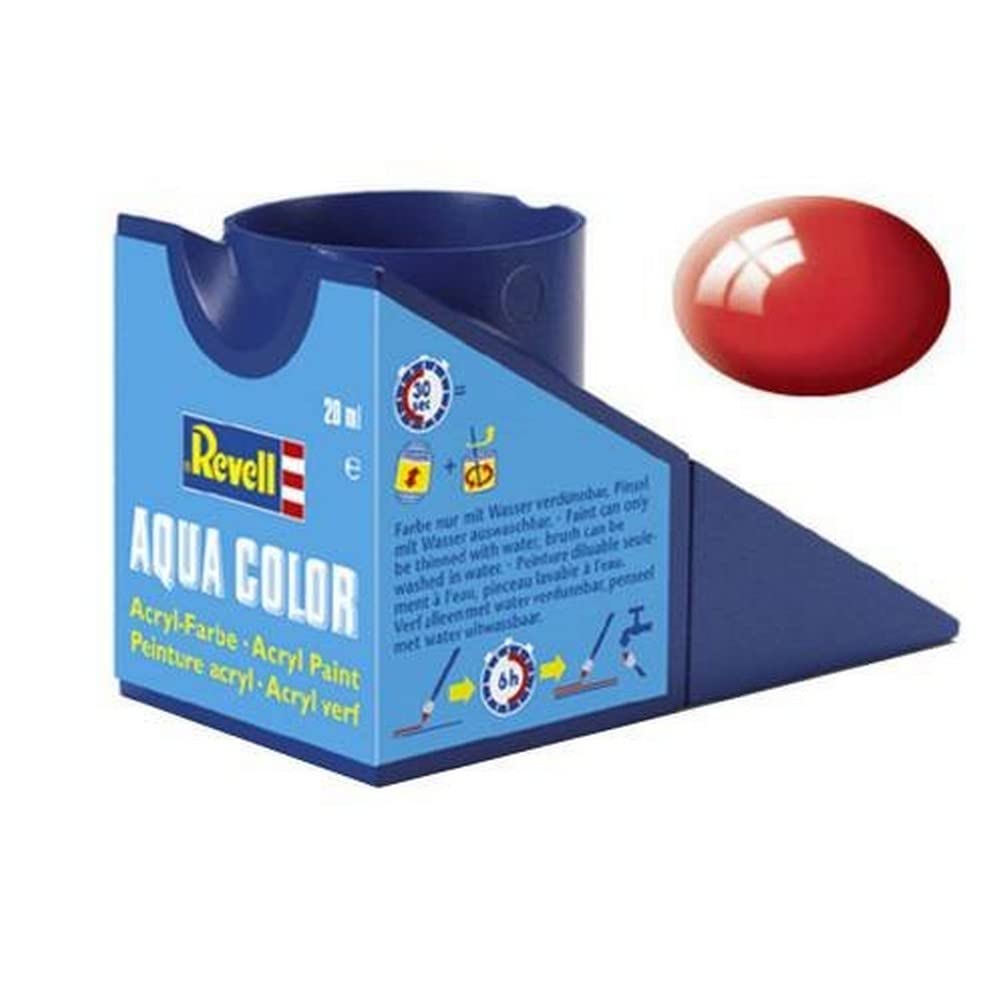 Revell Revell 36131 Aqua Rouge Feu Brillant Paint for Models High Quality Fast Drying