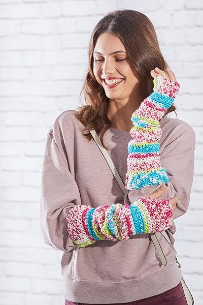 Red Heart Buy RED HEART Dark Orchid Super Saver Yarn - Premium Quality for Knitting & Crochet Projects - View 6 of 9