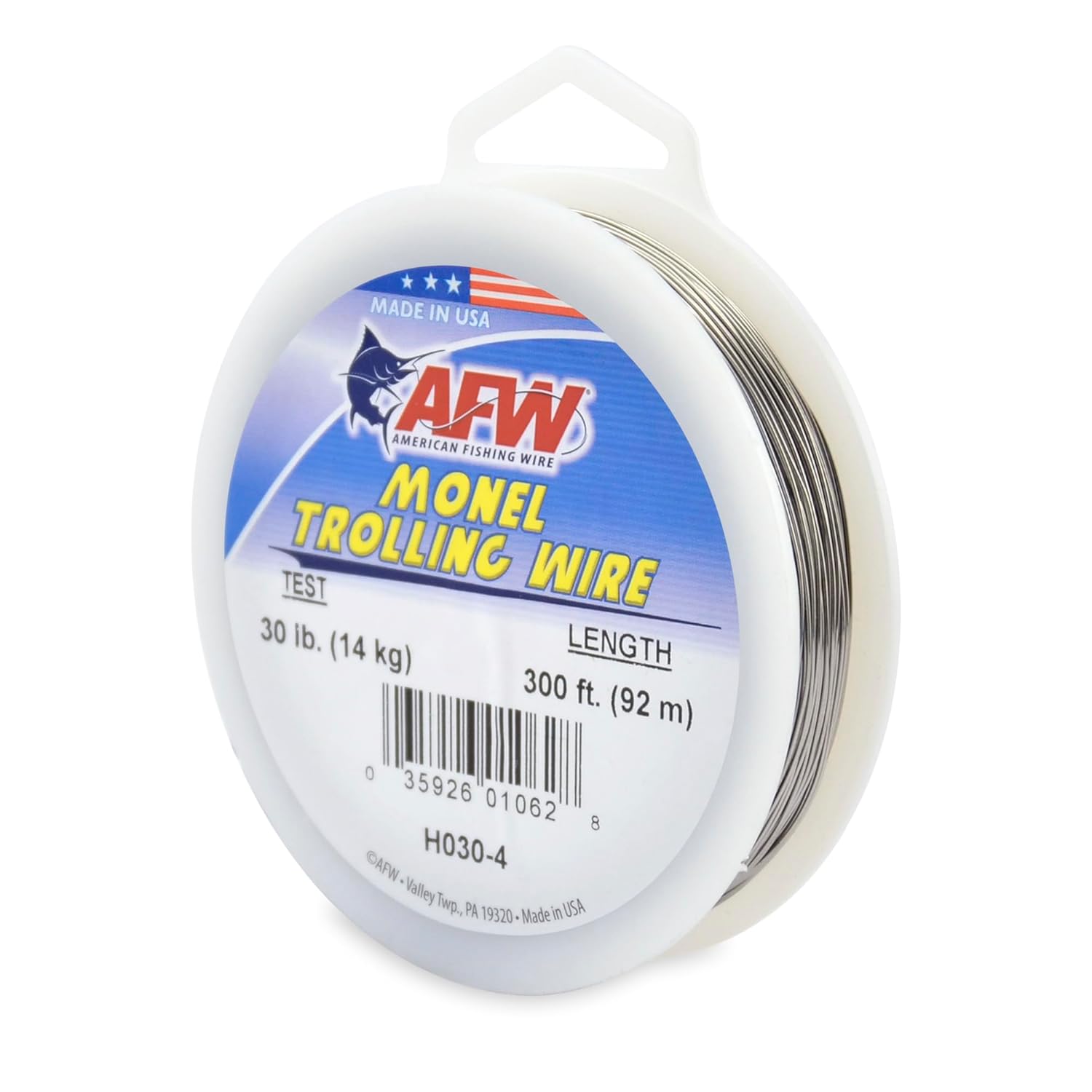 AFW American Fishing Wire Monel Trolling Wire 60 Pound Test 300 Feet Bright Color Single Strand Fishing Line - View 8 of 9