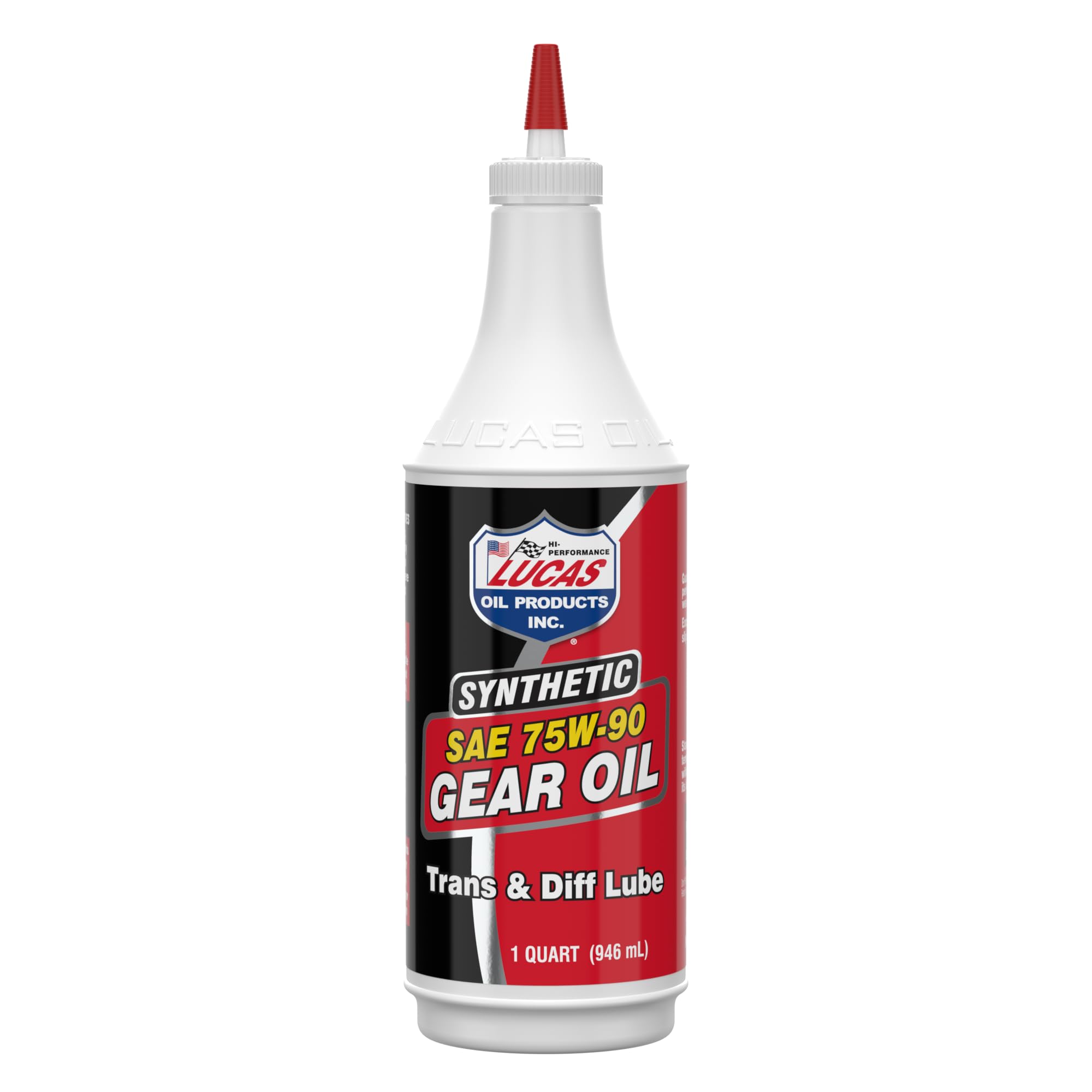 Lucas Oil Lucas Oil 10047 75W-90 Synthetic Gear Oil - Premium Transmission & Differential Lube, 1 Quart