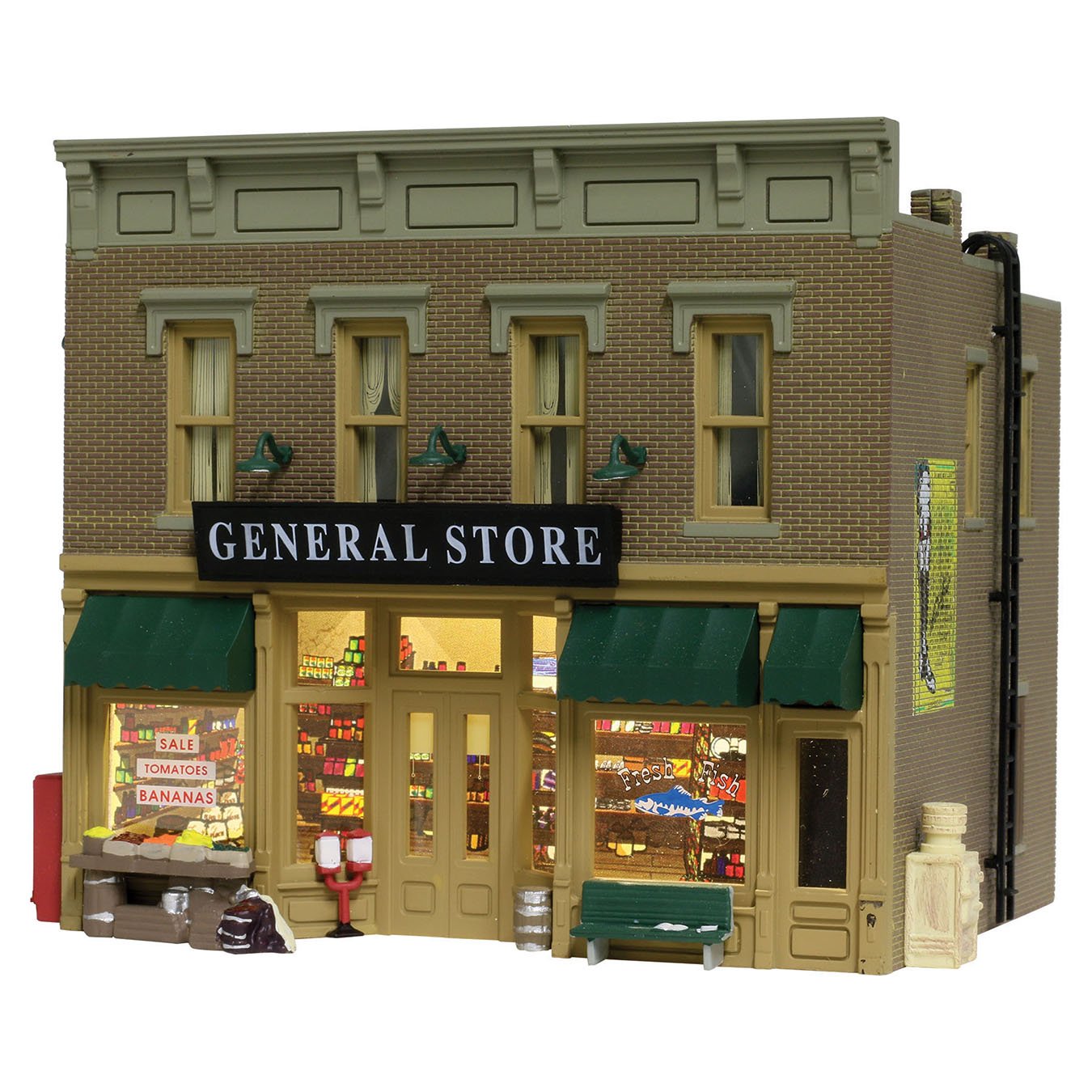 Woodland Scenics Woodland Scenics HO Scale Lubener's General Store Model for Realistic Train Layouts