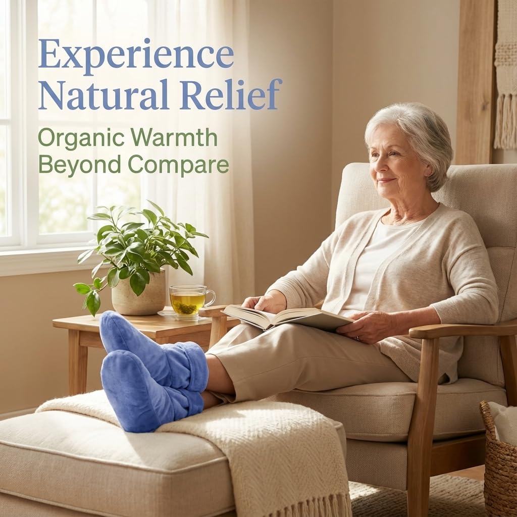 Herbal Concepts Herbal Concepts Aromatherapy Boot Shaped Microwaveable Wrap with Organic Flaxseed Peppermint and Spearmint for Stress Relief and Comfort - View 4 of 6