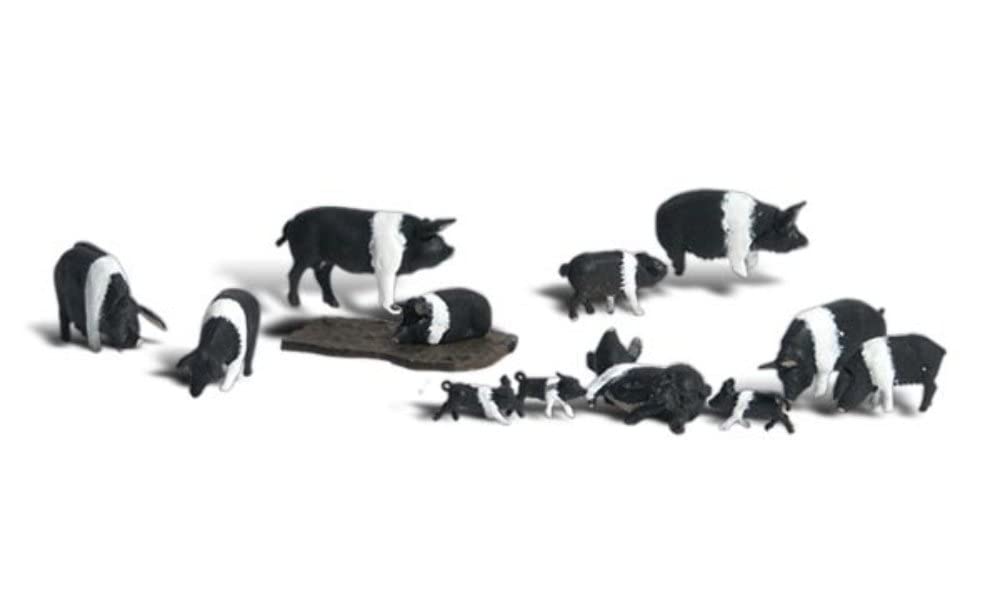 Woodland Scenics Hampshire Pigs HO Scale Model by Woodland Scenics for Realistic Train Layouts
