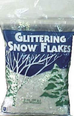 BUFFALO BATT & FELT BUFFALO BATT & FELT CB0512: 2 Oz Glittering Snow Flakes for Crafting & Decor