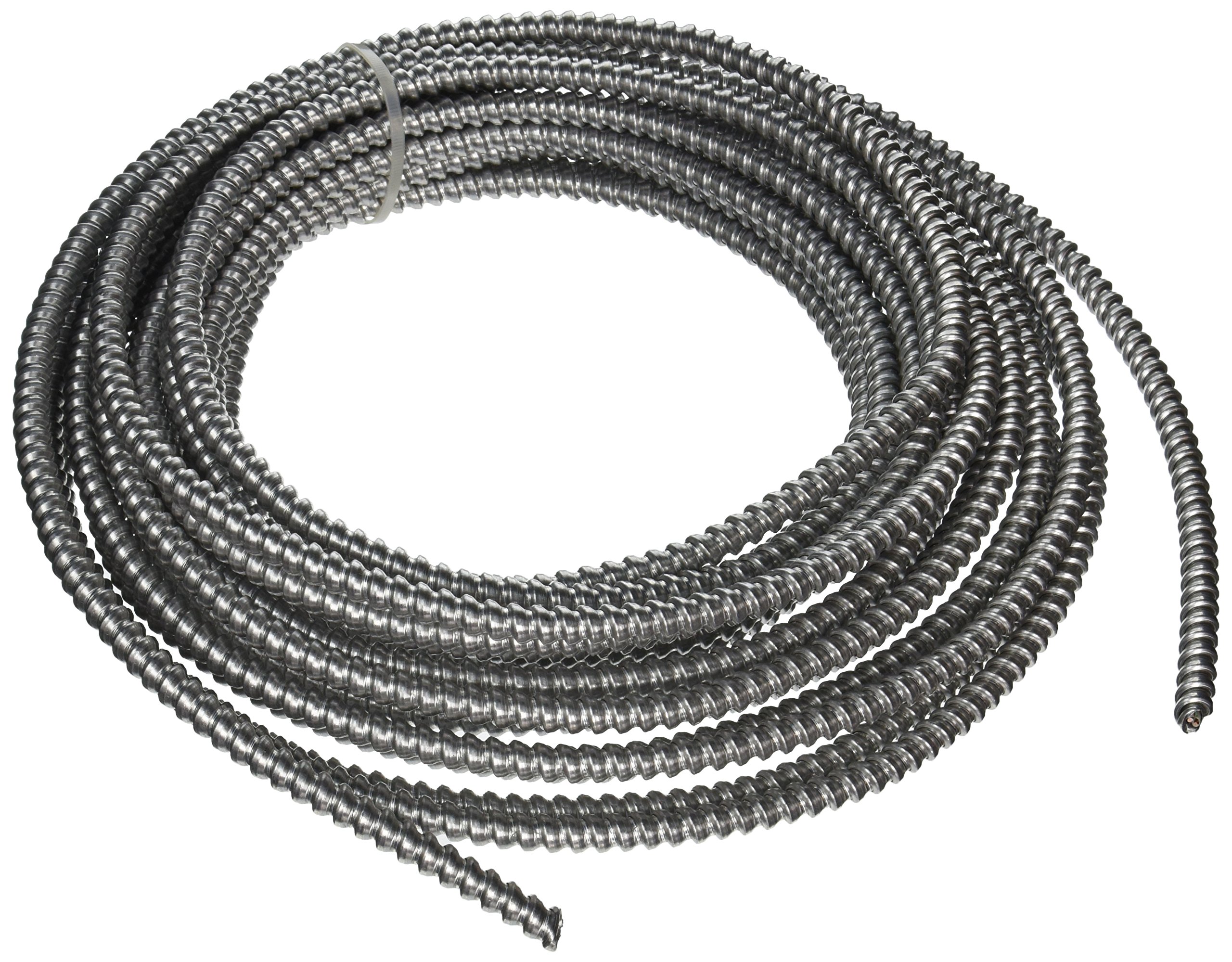 Southwire Southwire 68579222 14/2 MC Cable - 50ft 14-Gauge Solid Metal Clad with Aluminum Armor & Green Ground Wire