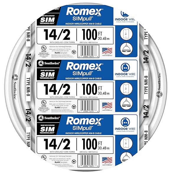 Southwire Buy Southwire Romex 14/2 W/G NMB Cable 100ft Coil - Solid Indoor Wiring Solution