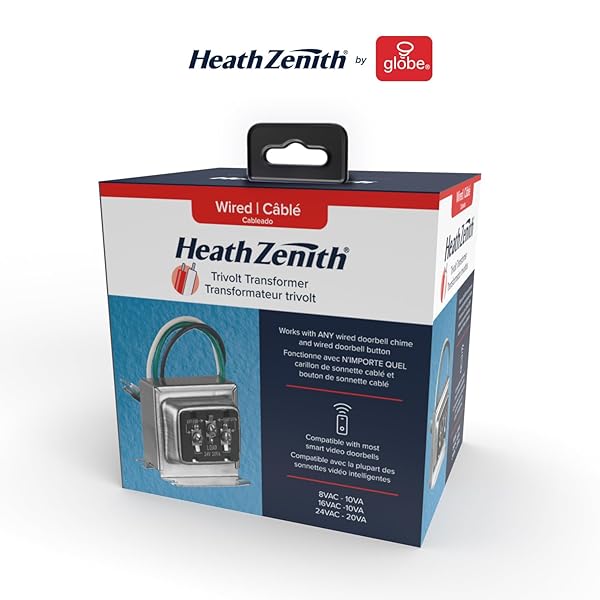 Heath Zenith Buy Heath Zenith 8V/16V/24V Transformer - Reliable Power Supply for Doorbells & More - View 5 of 5