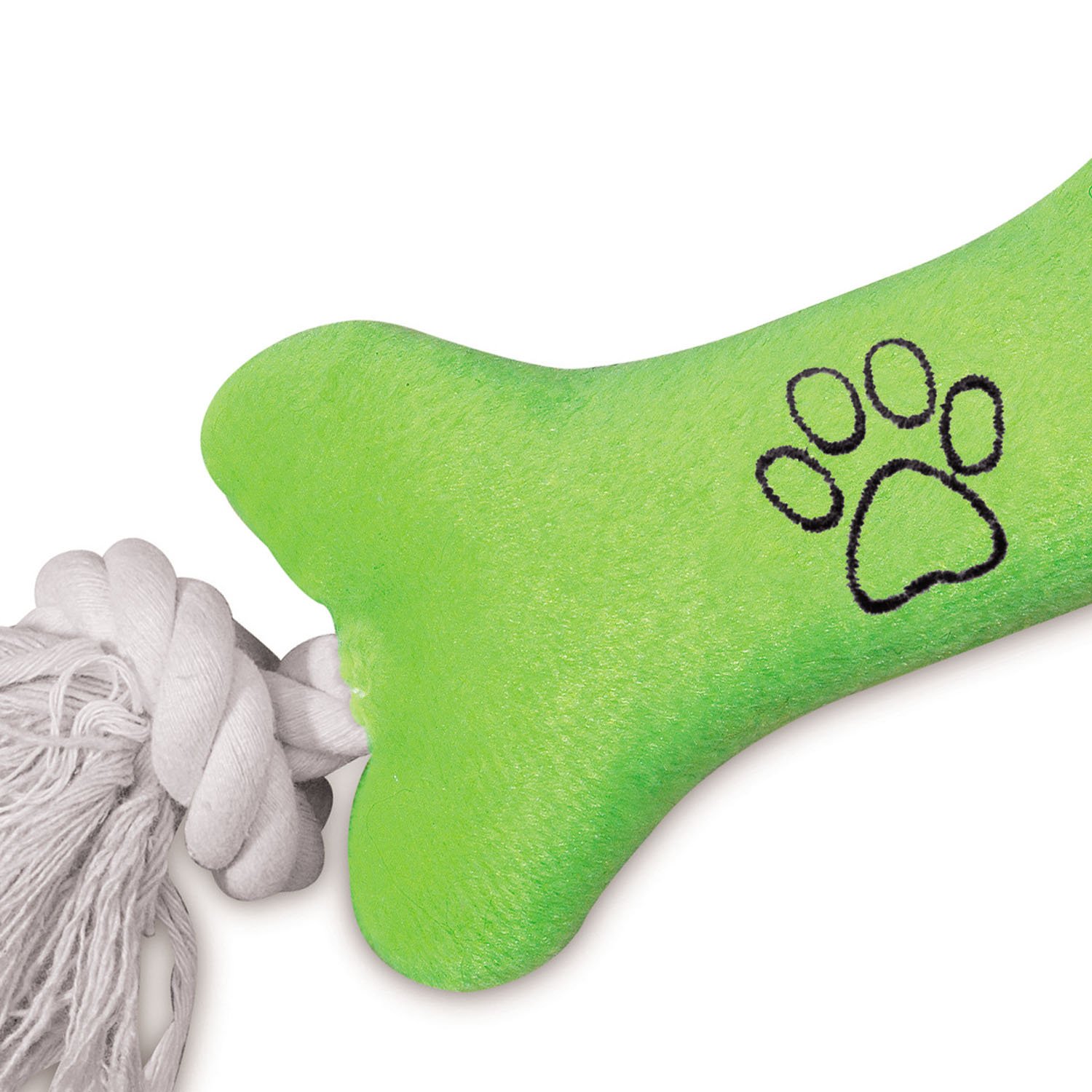 Zanies Zanies Tiny Tugger Dog Toy Green 7 Inch Durable Fun for Small Dogs - View 2 of 3