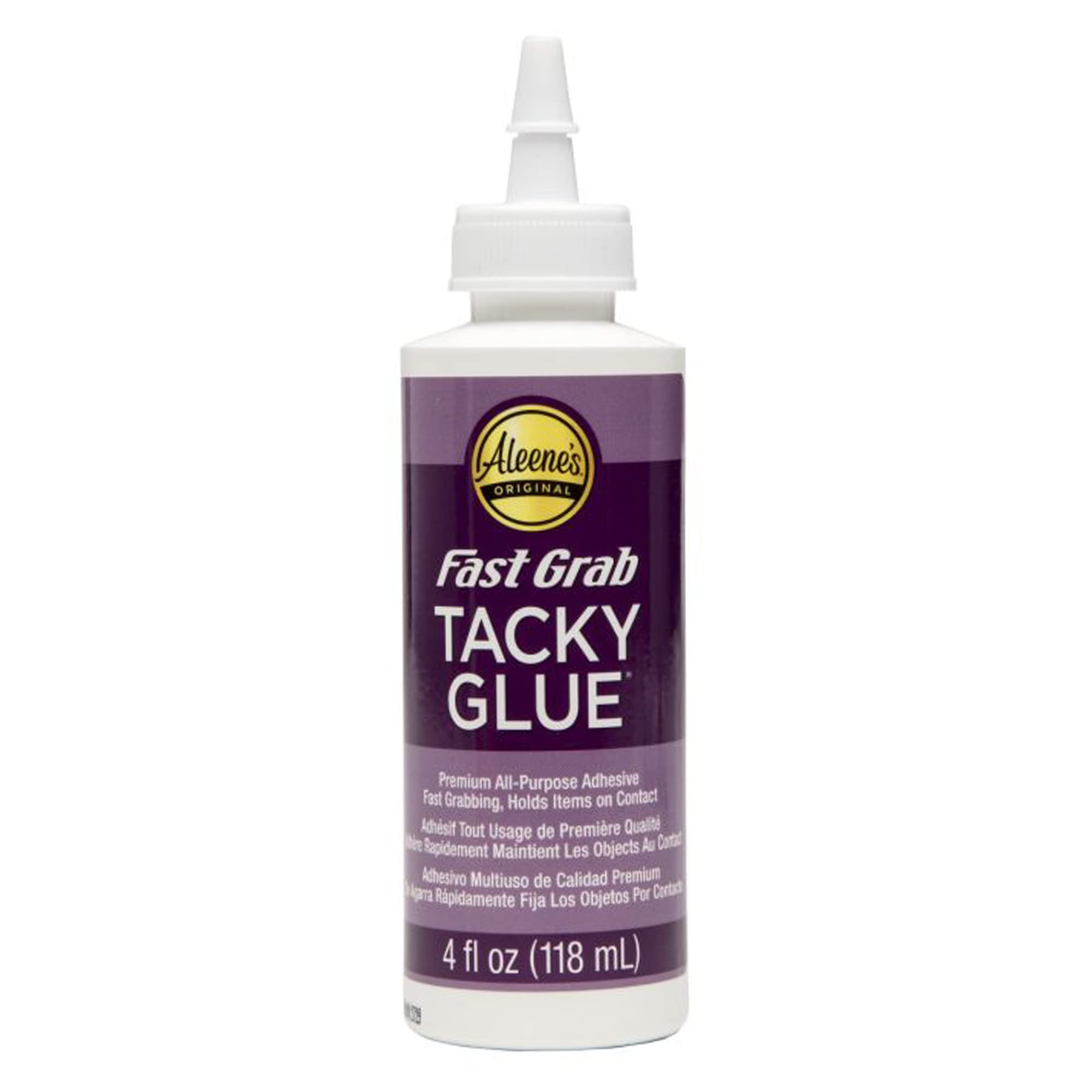 Aleene's Aleene's Fast Grab Tacky Glue 4oz - Quick-Drying Adhesive for Crafts & DIY Projects