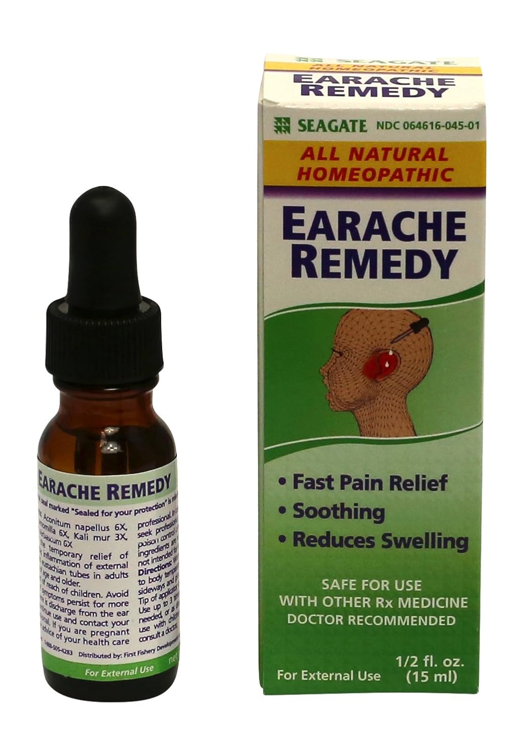Seagate Seagate Homeopathic Olive Leaf Extract Earache Remedy 0.5 oz Pack of 1 for Fast Relief