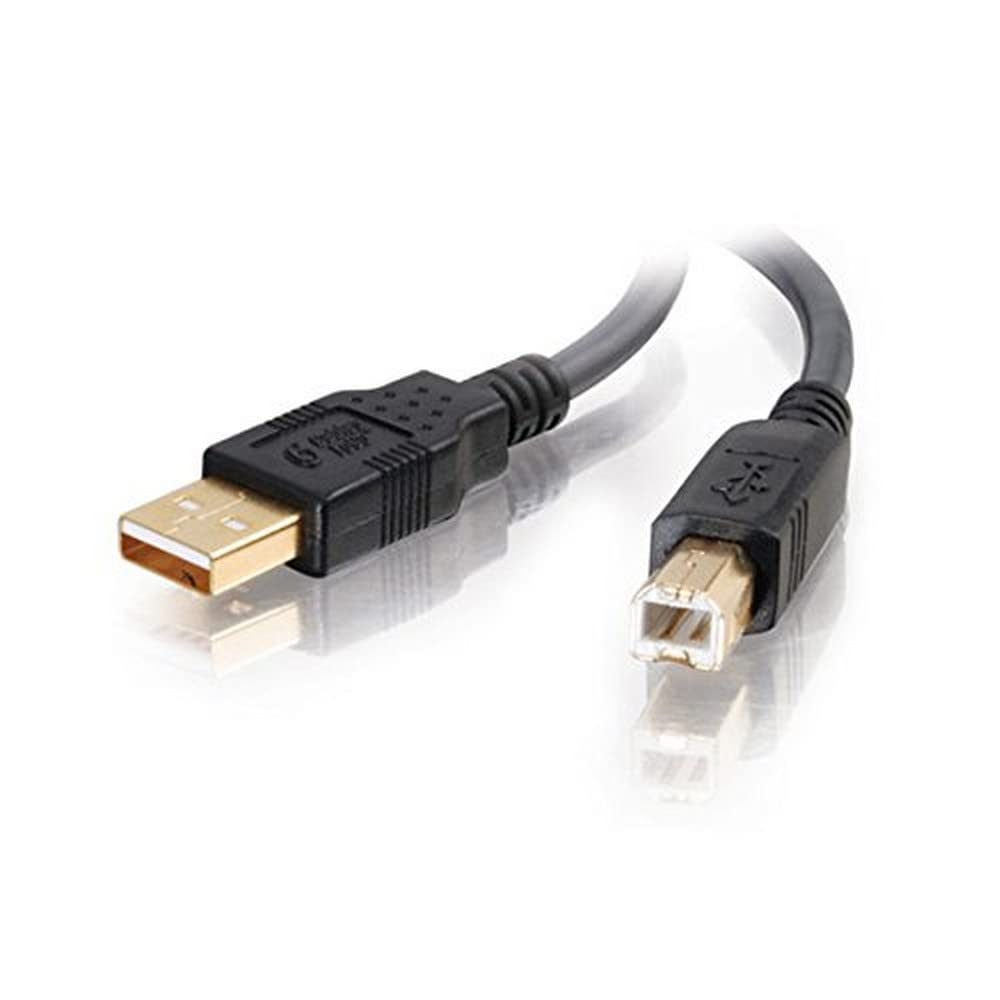 C2G Ultima USB 2.0 A/B Cable 9.8 Feet Black High Speed Connection for Devices