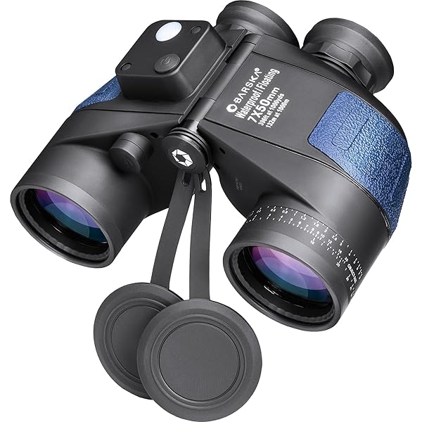 BARSKA BARSKA 7x50mm Deep Sea Waterproof Floating Binoculars with Rangefinder & Compass - Blue (AB10798)