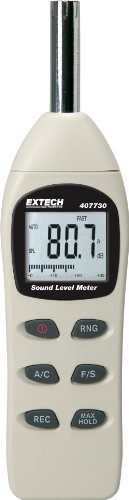 Extech Extech 407730 Digital Sound Level Meter: Accurate 40-130dB Measurement in White