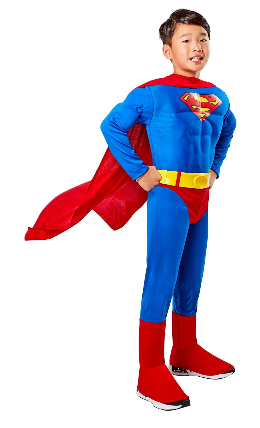 Rubies Child DC Super Heroes Deluxe Muscle Chest Superman Costume Large for Themed Parties and Halloween