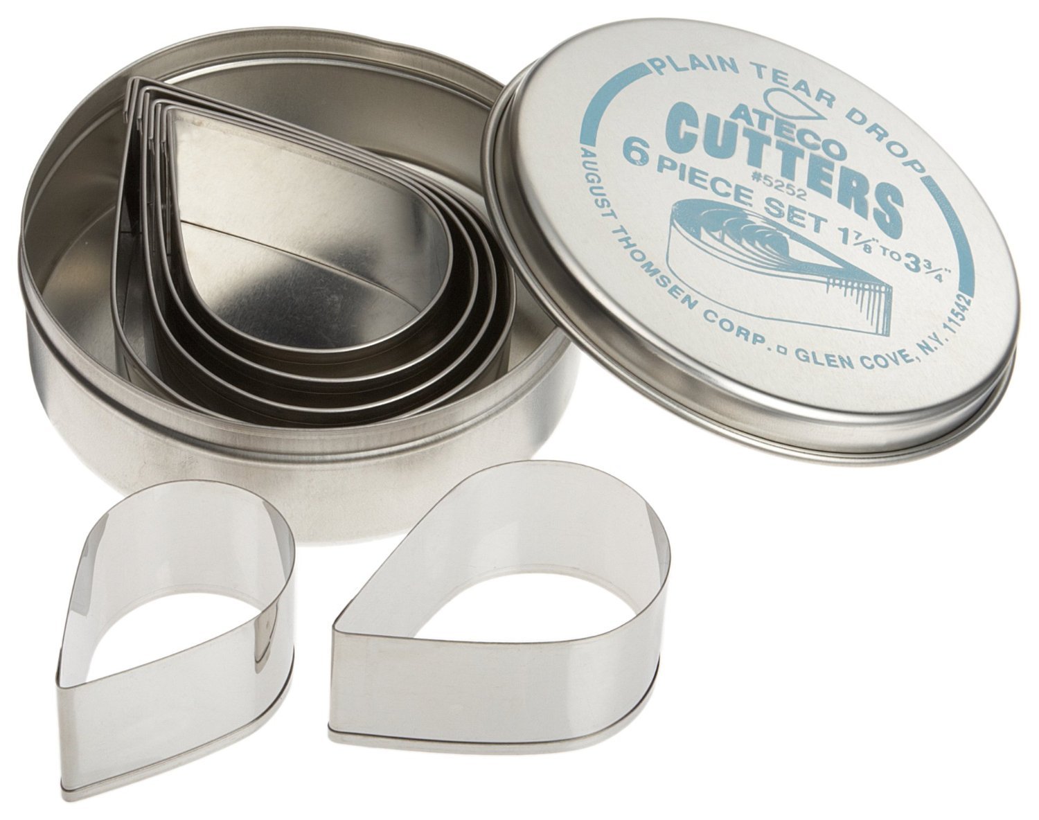 Ateco Ateco 6 Piece Stainless Steel Triangle Cutter Set for Baking and Pastry Decorating - View 7 of 9