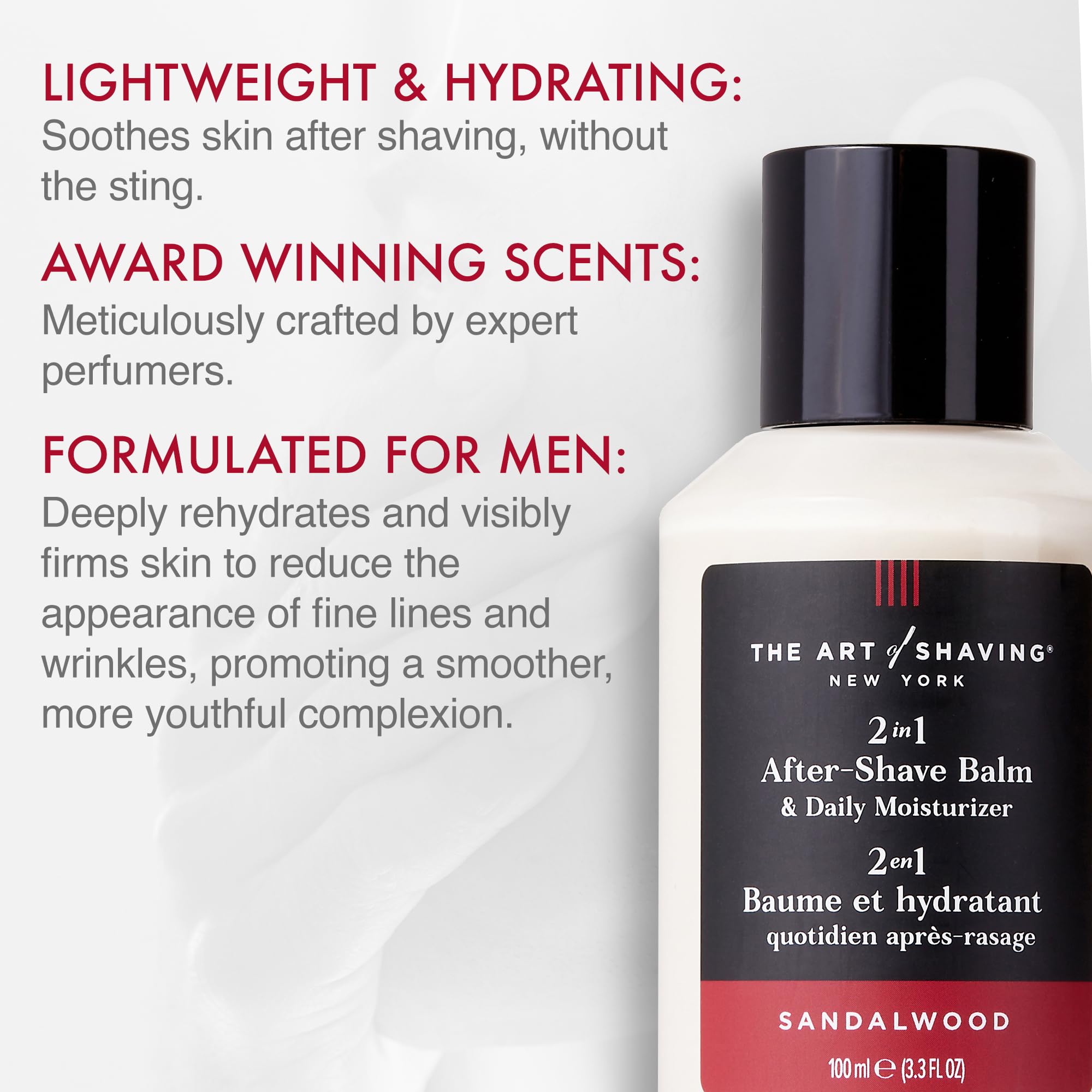 The Art of Shaving Sandalwood After Shave Balm 3.3 Ounce for Soothing Skin and Lasting Fragrance - View 2 of 8