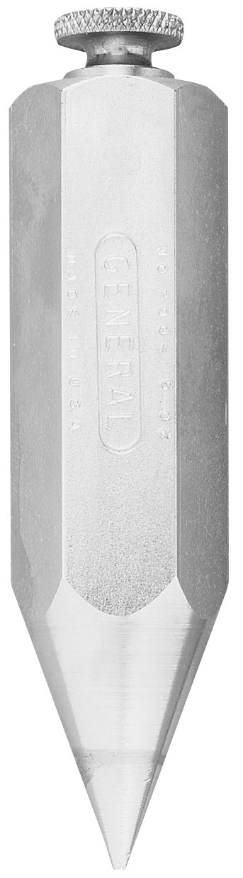 General Tools General Tools 790-5 Hexagon Steel Plumb Bob - 5 Ounce Precision Tool for Accurate Leveling