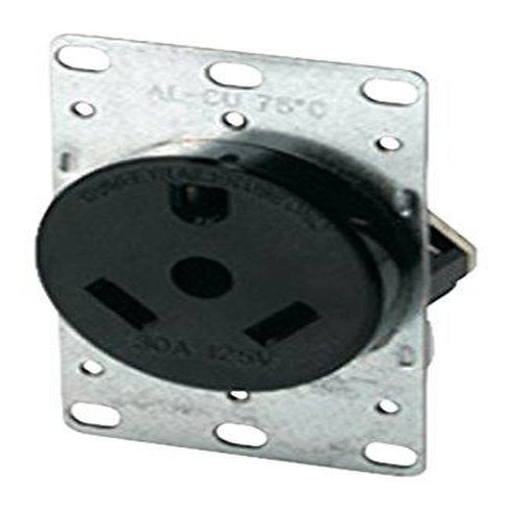 Buy Eaton 1263 30-Amp 2-Pole 3-Wire 125V Heavy Duty Flush Mount Power Receptacle - Brown