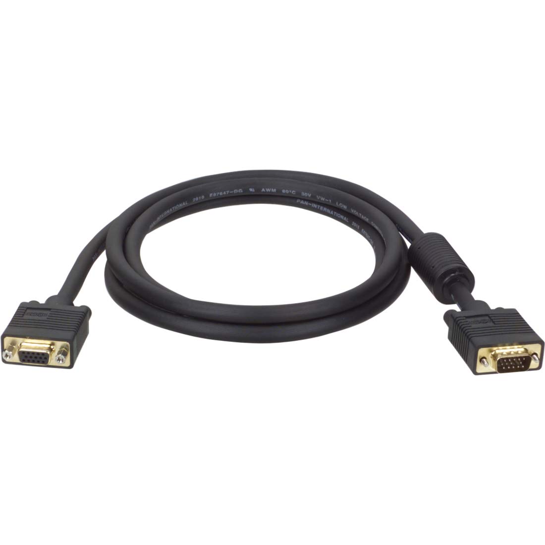 Tripp Lite 10ft VGA Monitor Extension Cable M/F - High Res 2048x1536 (1080p) HD15 RGB Coax for Clear Display