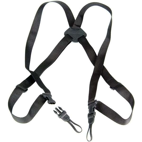 OP/TECH USA OP/TECH USA Bino/Cam Harness - Durable Black Webbing for Comfortable Carrying