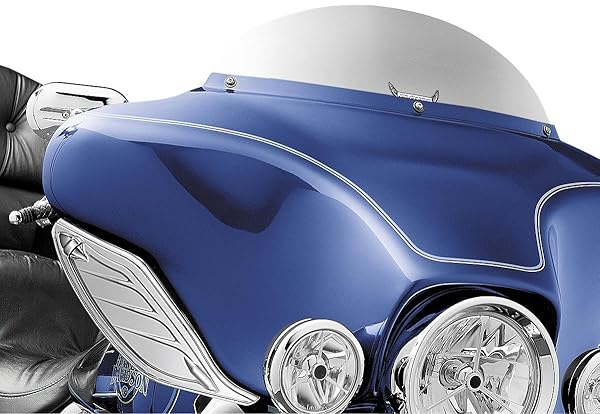 Kuryakyn Upgrade Your Ride: Kuryakyn 1108 Dragon Wing Air Deflectors for 1996-2013 Harley-Davidson - Dark Smoke Finish - View 2 of 2