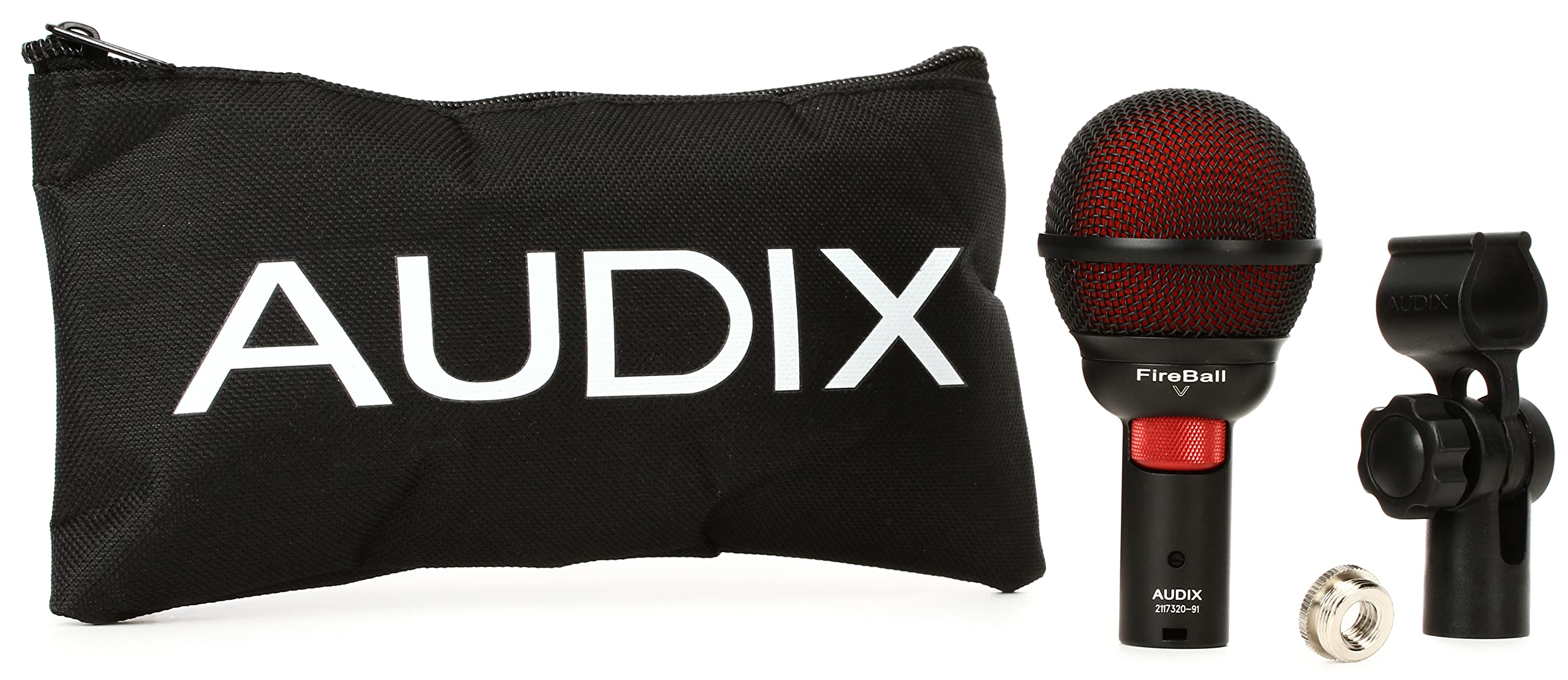 AUDIX Audix FireBall V Beatbox & Harmonica Microphone with Volume Control - Black/Red | Best Sound Quality - View 2 of 8