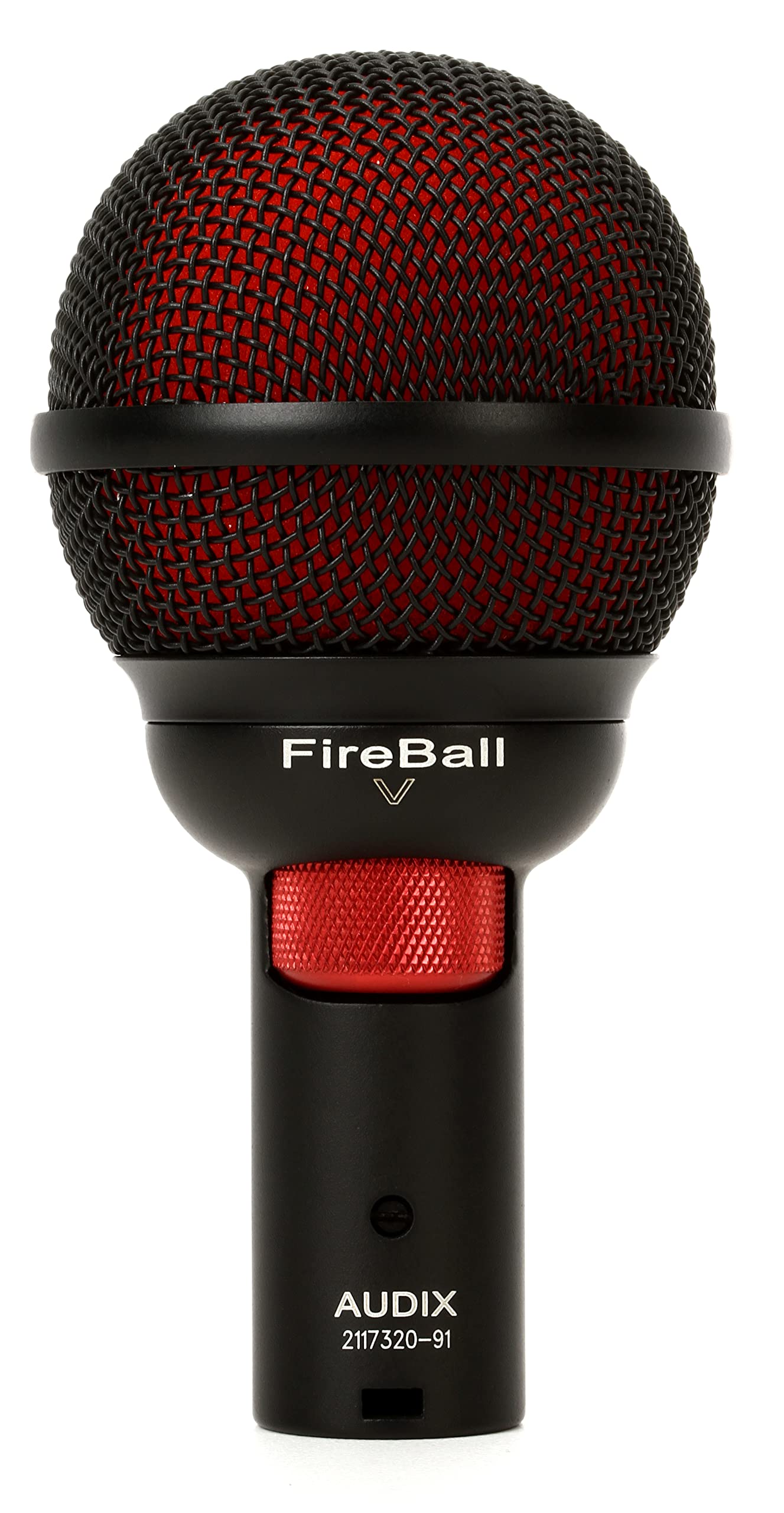 Audix FireBall V Beatbox & Harmonica Microphone with Volume Control - Black/Red | Best Sound Quality