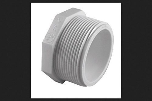 Charlotte Pipe Charlotte Pipe Schedule 40 PVC Plug: 1/2 in. MPT x 1/2 in. FPT - Durable & Reliable Plumbing Solution