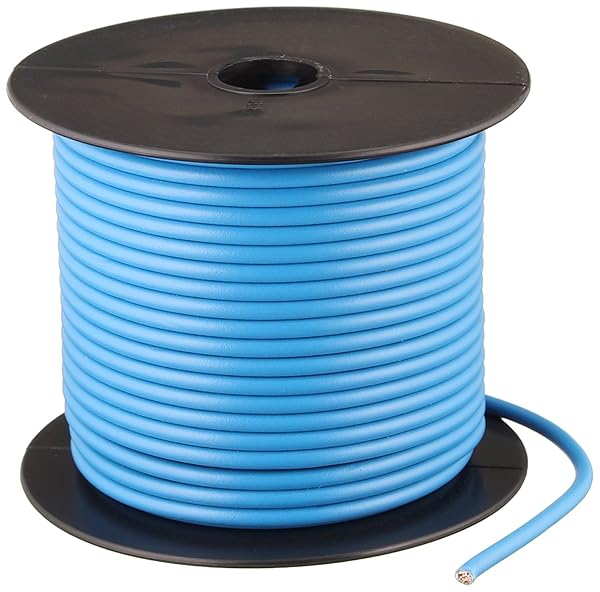 Buy Woods Southwire 55671623 12-Gauge Blue Primary Wire Bulk Spool - 100 Feet for Reliable Electrical Projects