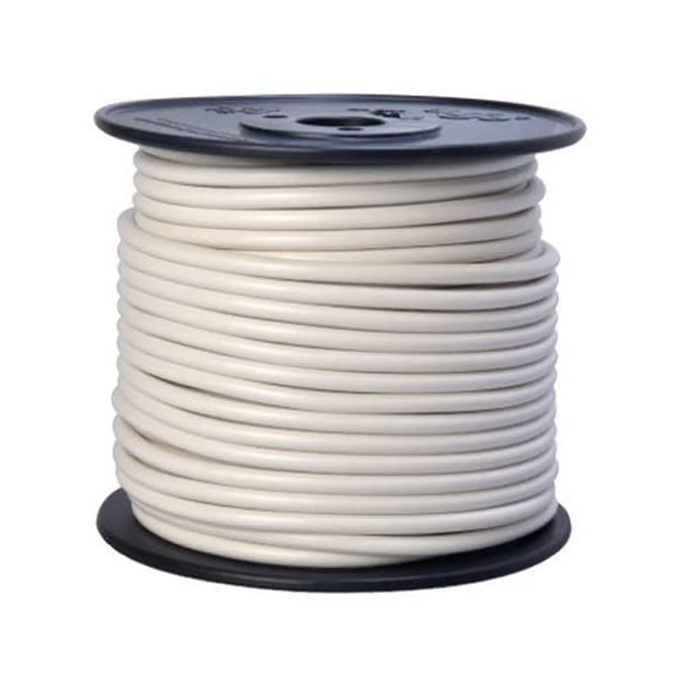 Southwire Southwire 55671923 10-Gauge White Primary Wire Bulk Spool - 100 Feet for Electrical Projects