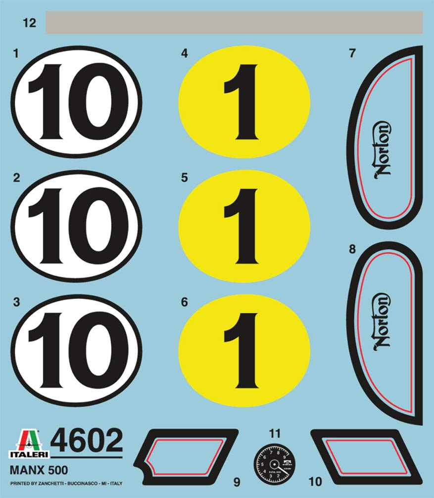 Italeri Italeri Norton Manx Model Kit for Enthusiasts and Collectors High Detail Scale Replica - View 7 of 9