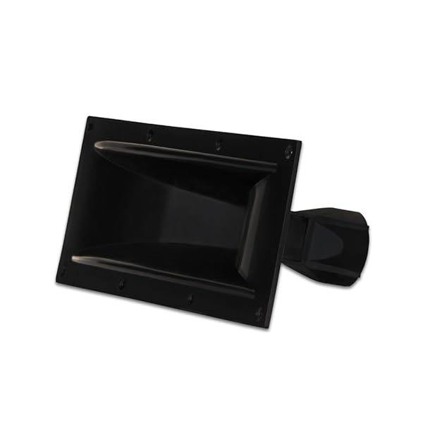 Goldwood GM-600PB Heavy Duty Sound Molded Tweeter & Midrange Speaker Horn - Black Directivity Lens