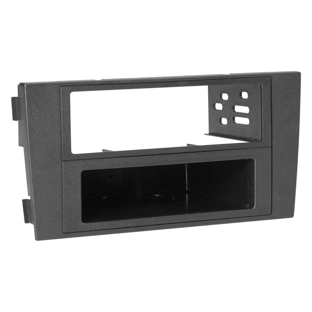 Scosche AU2380B Dash Kit for 2000-03 Audi A6 | ISO Double DIN & DIN+Pocket - Black