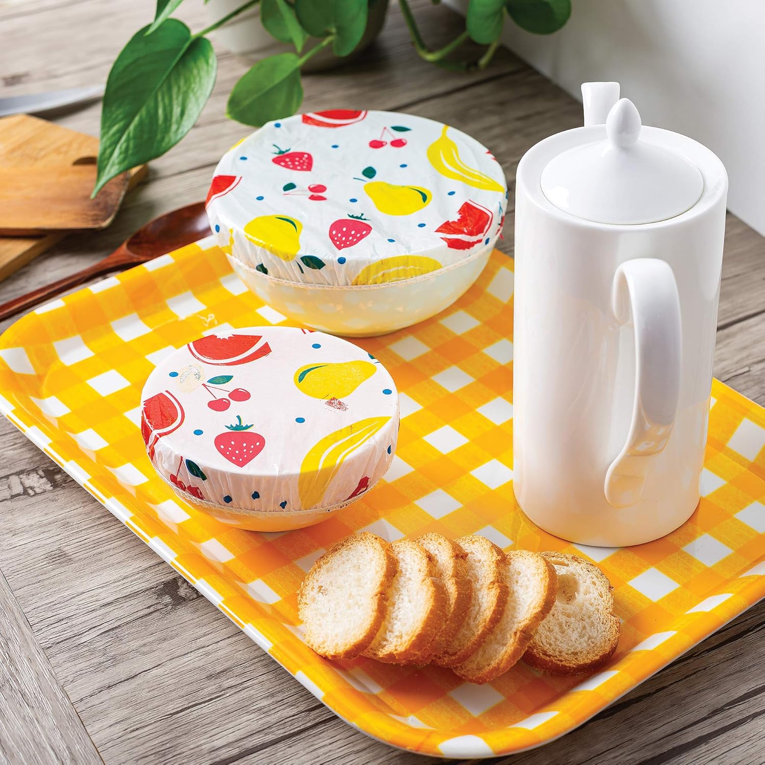 Fox Run Fox Run Set of 6 Reusable Fruit Bowl Covers for Freshness and Convenience - View 2 of 7