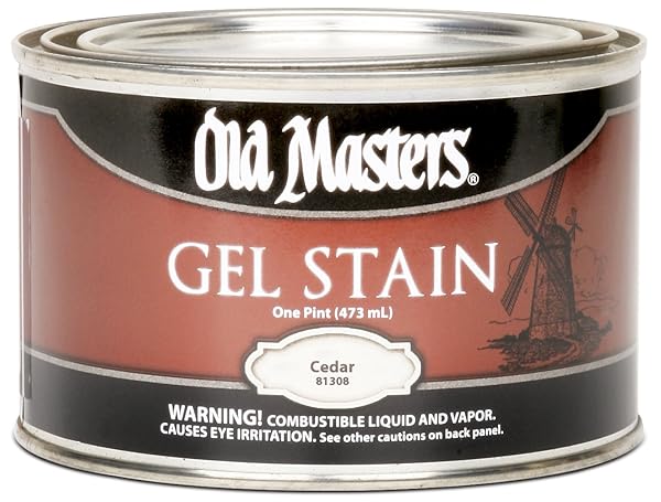 Old Masters Old Masters 81308 Gel Stain Pint in Cedar - Premium Wood Finish for Stunning Results